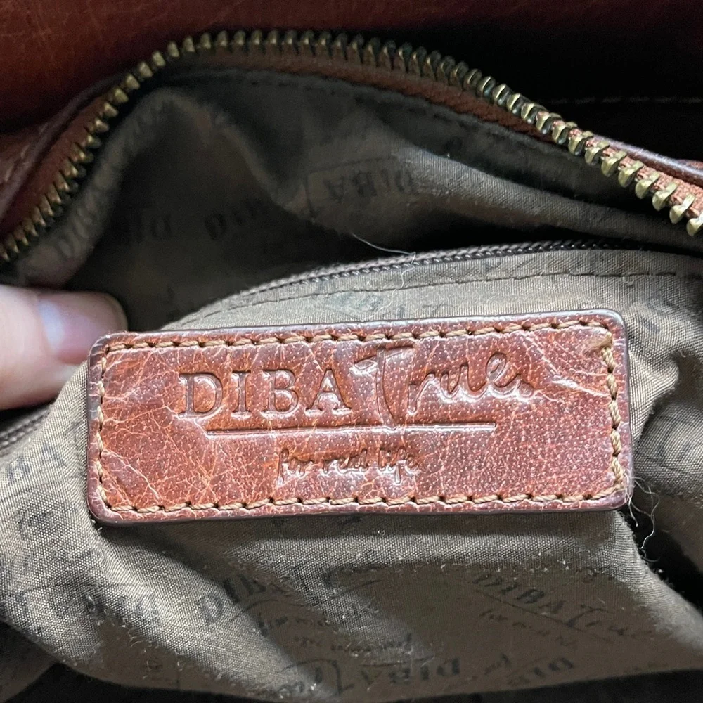 Diba True Substantial Elegant Hearty Brown Leather Shoulder Bag by Diba True